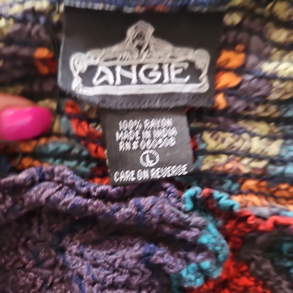 Angie Womens Floral Maxi Strapless Smocked Dress L - Picture 9 of 11